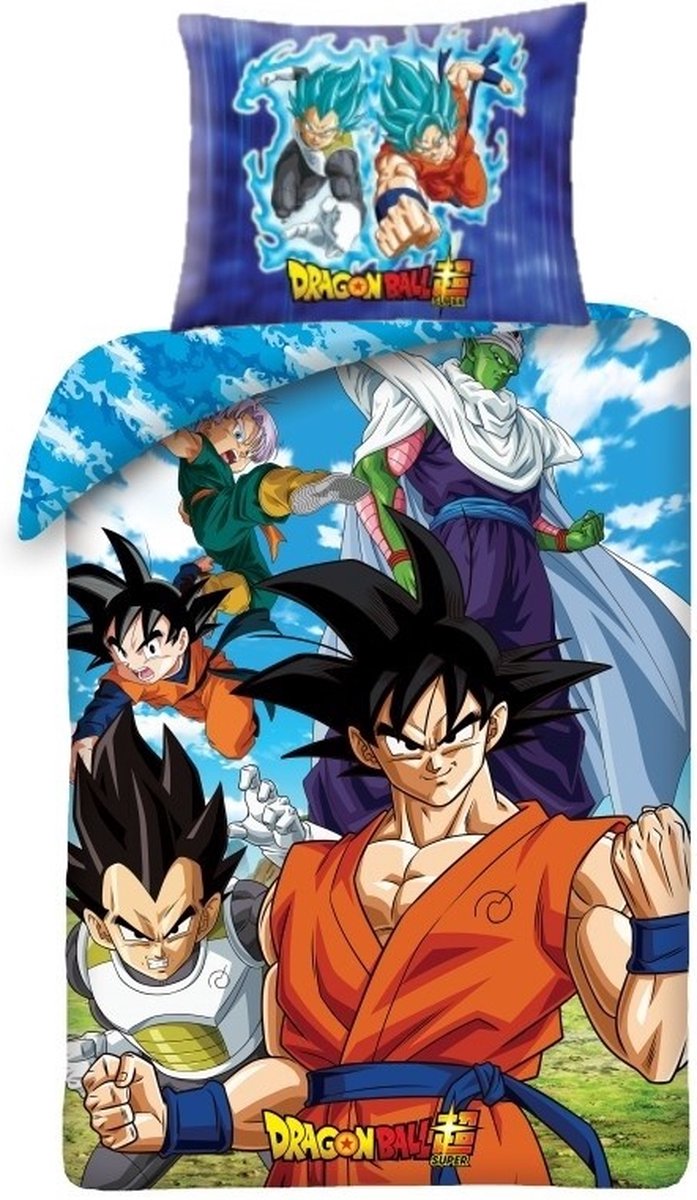 Dragon Ball Z Dekbedovertrek Son Goku - Eenpersoons - 140 x 200 cm - Katoen