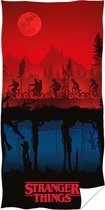 Stranger Things Strandlaken 70 X 140 Cm Cm Katoen Blauw/rood