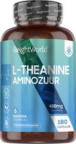 WeightWorld L-Theanine - 400mg - 180 Vegan capsules voor 6 maanden