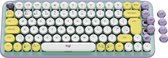Sotel  Logitech POP Keys Wireless Mechanical Keyboard With Emoji Keys clavier  Bluetooth QWERTZ Allemand Noir, Gris, Jaune