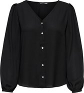 Only Blouse Onlsonja Life L/s Button Top Noos P 15251513 Black Dames Maat - M