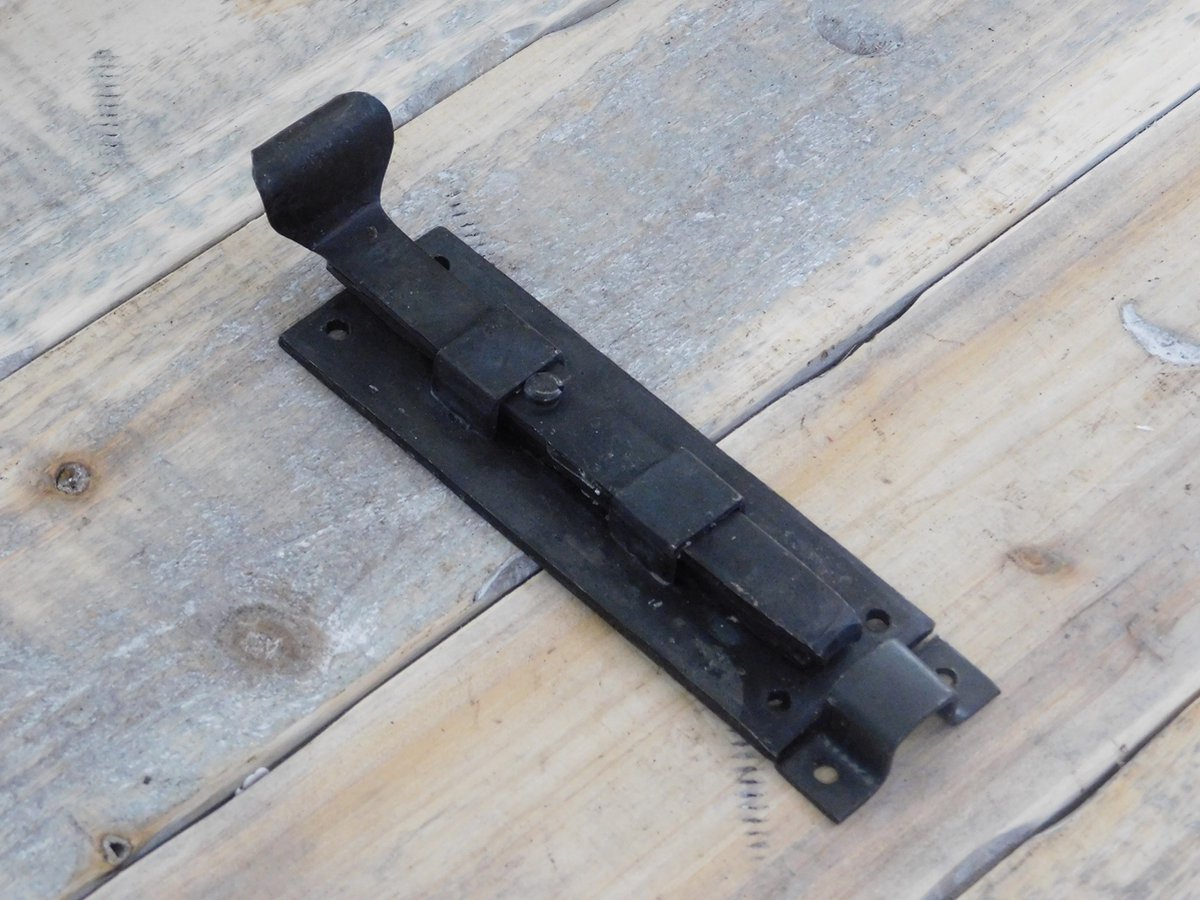 Antieke grendel - schuifgrendel, stabiele schuif | bol.com