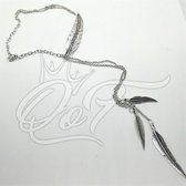 Boom en Blad Ketting Silver Plated