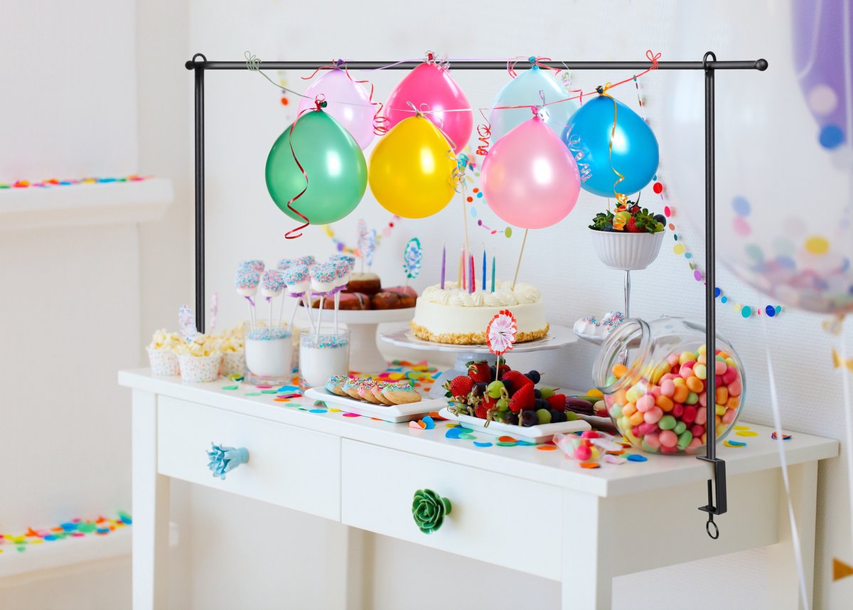 Arche Décorative Pour Table – Portique Réglable Avec Pinces – Pour Ballons, Fleurs – Fêtes, Mariage, Noël