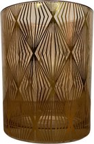 R&R Imports | Theelichthouder Jack | Glas | Goud