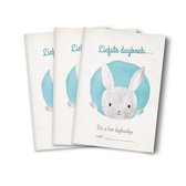 Set van 3 heen en weer boekjes voor kinderopvang en creche -en oppasboek met konijntje - A5 formaat - snel in te vullen
