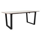 BUITEN living Sunbury dining tuintafel | aluminium + hardhout | 180x100cm 4 personen