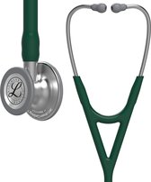 Littmann stethoscoop cardiology IV Kleur stethoscoop: Jagers groen / RVS geborsteld 3M - Superieure akoestische kwaliteit - Dubbelzijdig borststuk