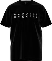 bugatti AIRSERIES, Heren Loungewear Shirt - Ronde hals - Zwart - Maat L