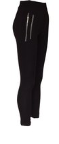 Premium Tregging | Dubbele Rits Legging | Zwart - Maat XL/XXL