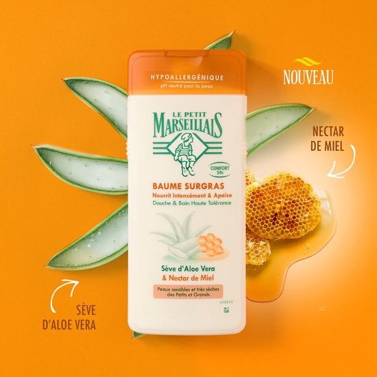 LE PETIT MARSEILLAIS Baume surgras Sve d'Aloe Vera & Nectar de Miel 650 ml  | bol