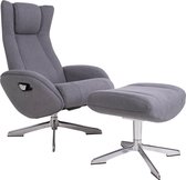 House Collection Relaxfauteuil met Voetenbank Romar Grijs