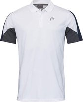 Head Club 22 Tech Polo Shirt Tennispolo Heren Wit - Maat L