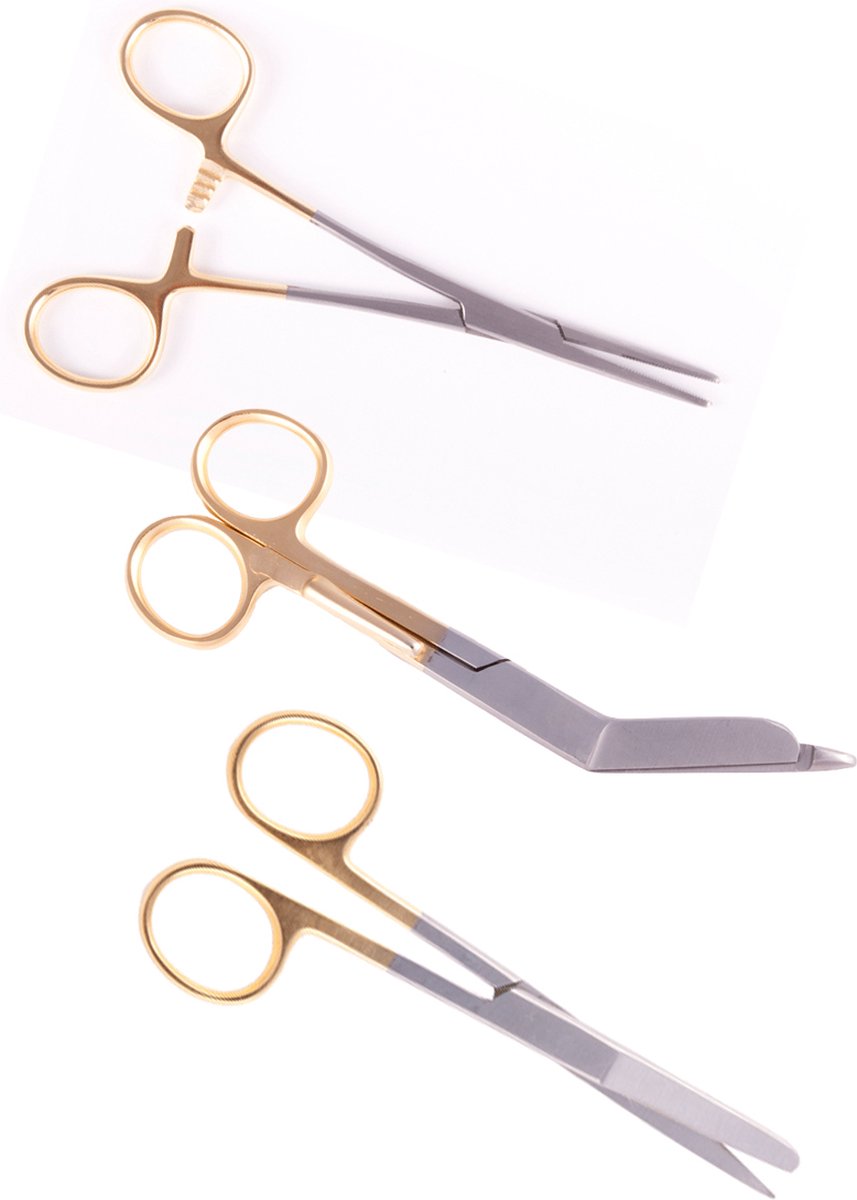 Goedkoopste Verpleegkunde Scharen Set - Goud | Zorg - Zuster - Cadeau - Verpleegster - Accessoires