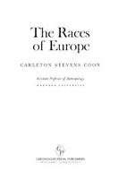 The Races of Europe