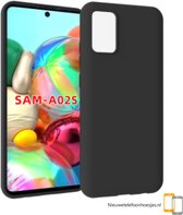 Samsung Galaxy A02S / M02S Zwart siliconen backcover hoesje * LET OP JUISTE MODEL *