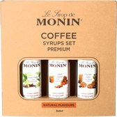 Monin Koffiesiropen MIX Set Klein 3x 5cl (Chocolate Cookie, Salted Caramel en Franse Vanille)
