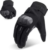 Winter Warm Waterdicht Winddicht Antislip Drie-vinger touchscreen Buiten Motorrijden PU lederen handschoenen