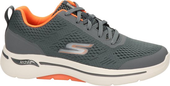 Skechers - GO WALK ARCH FIT-IDYLLIC - Homme - Charcoal Orange - 41