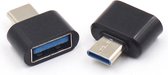 USB C naar Micro USB adapter - Gemakkelijk een muis, toetsenbord of USB stick aansluiten! - OTG adapter / connector - USB 2.0 naar USB C converter - Universeel
