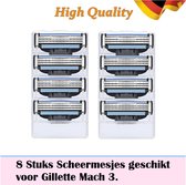 Gillette Mach 3 : Scheermesjes van Duitse Topkwaliteit uit Duitsland inhoud 8 mesjes