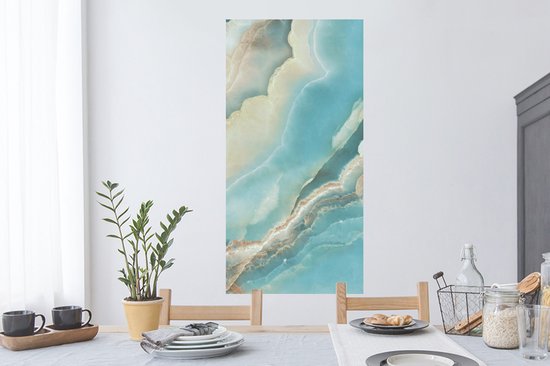 Muurstickers - Sticker Folie - Natuursteen - Mineralen - Chic - 60x120 cm - Plakfolie - Muurstickers Kinderkamer - Zelfklevend Behang - Zelfklevend behangpapier - Stickerfolie