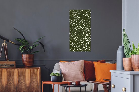 Stickers Stickers muraux - Pois - Wit - Zwart - 40x80 cm - Feuille adhésive