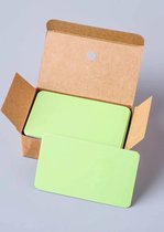 Groen Label Kaartje - Kartonnen Kadolabel | Karton | Effen - Blanco - Kaart - Labels - Kraftpapier - Memokaart | Cadeau - Gift Tag - Leuk verpakt | Geschenk | DH collection