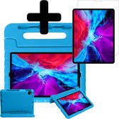 iPad Pro 2021 Cover Kids Cover (11 pouces) Kidsproof Cover Case avec découpe Apple Pencil et protecteur d'écran - Blauw clair