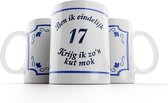 Kut mok 17 jaar |Ben ik eindelijk 17 jaar krijg ik zo’n kutmok| Mok verjaardag |Cadeau mok| Grappige mok  | Kuttegel 17 jaar