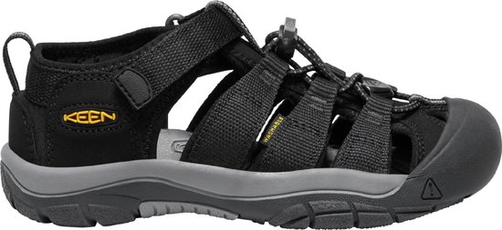 Keen Newport H2 Older Kids Sandalen Black/Keen Yellow | Zwart | Polyester | Maat 38 | K1022838