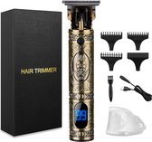 Barber Trimmer - Baard trimmer-Haar trimmer- Draadloze Tondeuse-Oplaadbaar- 4xOpzetstuk-Skull