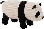 J-line Panda Mini Katoen Zwart/Wit Small - Decoratie kinderkamer - 52x19x24cm