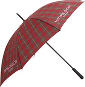 McGregor New York Tartan Umbrella | McGregor Paraplu | Rood met ruiten patroon