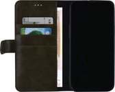 UNIQ Accessory DonkerGroen hoesje voor iPhone 13 Pro Max - Book Case - Pasjeshouder - Magneetsluiting