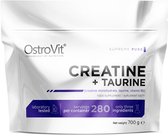 Creatine - Creatine + Taurine + Vitamin B6 - 700g OstroVit -  + BeBulk Shaker 700ml