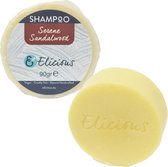 Elicious® - Shampoo Bar - Sandelhout - CG Vriendelijk - Curly Girl - Natuurlijke Shampoo - SLS vrij - Plasticvrij - Vegan - Halal - Dierproefvrij