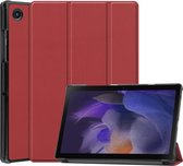 Tri-Fold Book Case - Samsung Galaxy Tab A8 10.5 (2021) Hoesje - Bordeaux