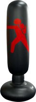 WiseOne opblaasbare bokszak - Bokszak - Zwart - 160cm - Inclusief voetpomp