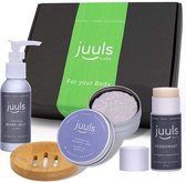 Juuls Vegan Care Juuls Vegan Care Cadeau Voor Hem - Kerstpakket - Baardgel - Deodorant - Shampoo Bar Lavendel - Bamboo Zeephouder