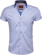 Overhemd Korte Mouw Novara 75557 Blue