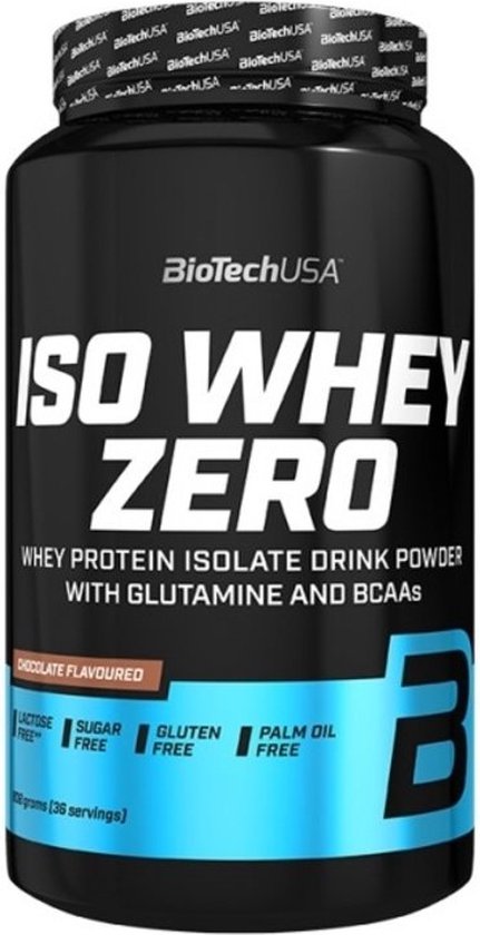 Protein Poeder - Iso Whey Zero 908 g BiotechUSA - Cookies & Cream - 84g Protein