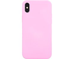 Ceezs Pantone siliconen hoesje geschikt voor Apple iPhone X / Xs - beschermhoesje - backcover - silicone case - optimale bescherming - roze