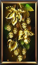 VSE Diamond painting voor volwassenen gouden bladeren 30 X 40 cm met vierkante steentjes - Volledig pakket - M2945-5
