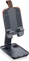 Telefoon Tablet Houder xxl Universele Verstelbare Opvouwbaar voor ipad iPhone Tablet Stand Ondersteuning -zwart