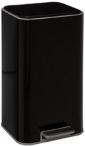 Wooners® Pedaalemmer Met Softclose Deksel Zwart - 30 l