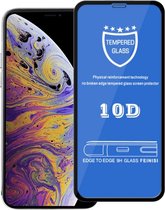 Mobigear Edge To Edge Gehard Glas Ultra-Clear Screenprotector Geschikt voor Apple iPhone Xs Max - Zwart