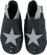 Oxxy babyslofjes gaatjes ster marine zilver maat 19
