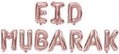 Party Stuff and more - Eid Mubarak Folieballon Rose Goud