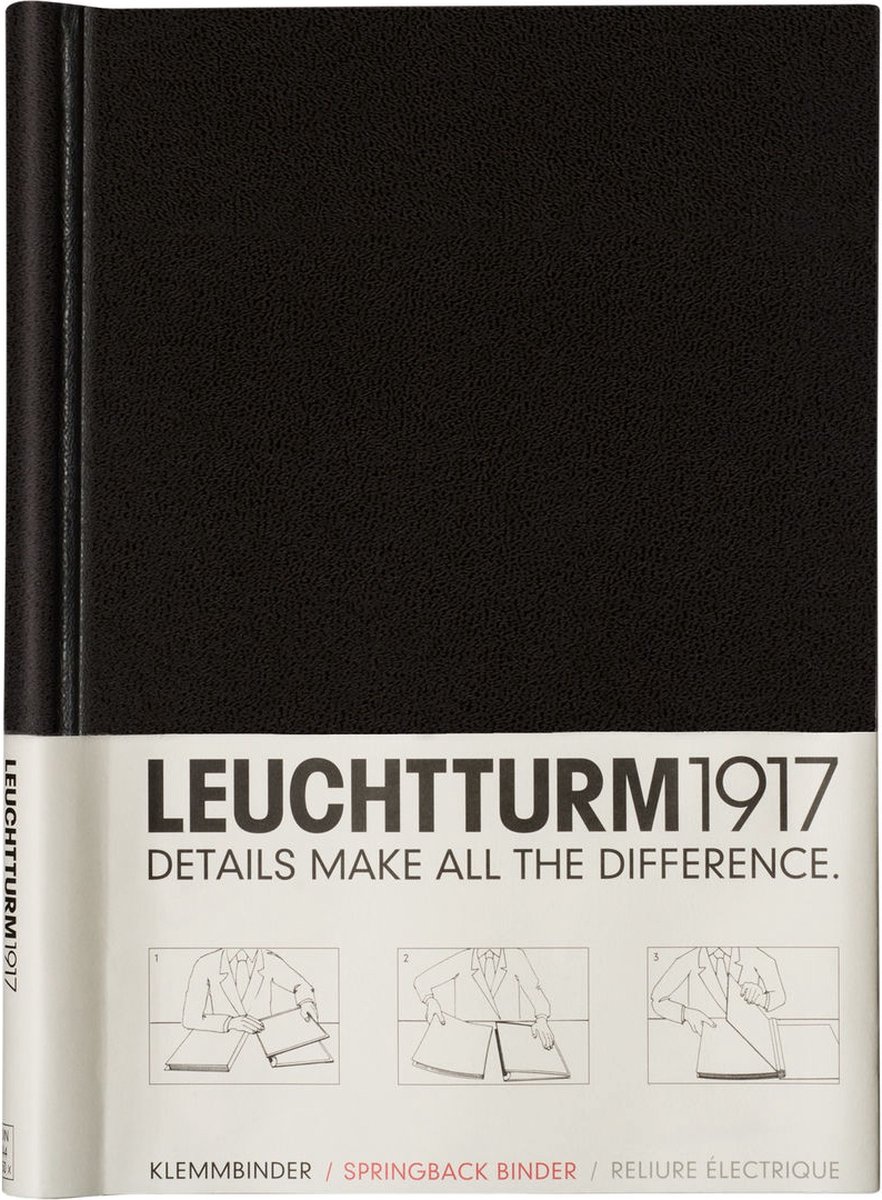 Leuchtturm 1917 klemband, Springback binder